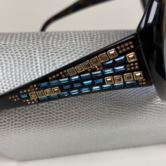 Judith Lieber Stunning Multi Color Crystal Encrusted Tortoise Frames NeverUsed - Picture 13 of 15